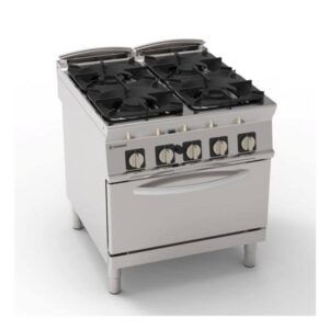 4-Burner Gas Boiling Top with GN2/1 Static Oven (2024 Model) PF8SGG7